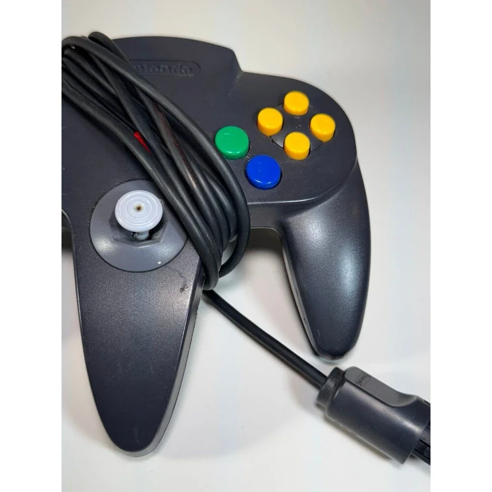 Nintendo 64 N64 Black Controller Authentic OEM Tested & Working‎ NUS-005